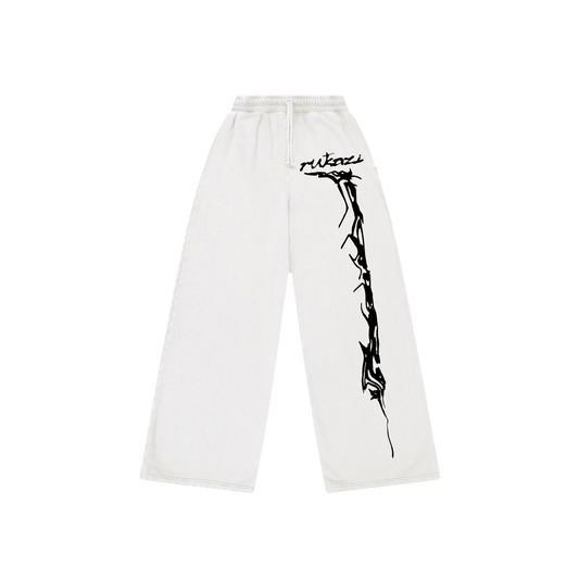 White Slouchy Rukazi Pants